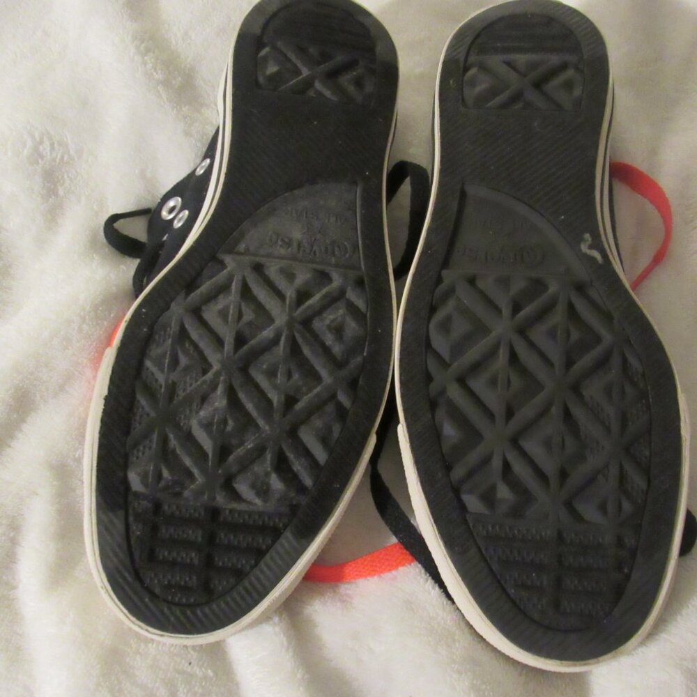 Converse Double Tongue Black/Multi Color Kids Size 7 - Picture 6 of 9